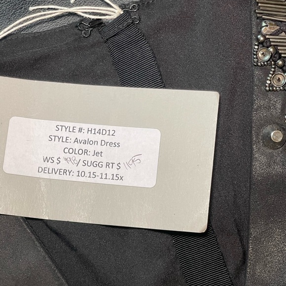 Sachin & Babi Leather Shift Embellished Dress - Picture 3 of 9